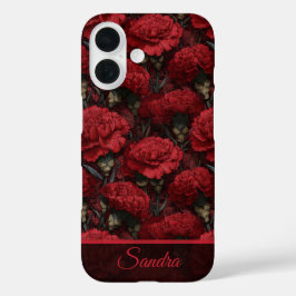 Funda iPhone 16 Unique Women Gift Carnation Custom