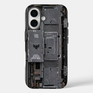 Funda iPhone 16 UNIT-77 #011: Obsidian Gate of UNIT-77 Black Wing