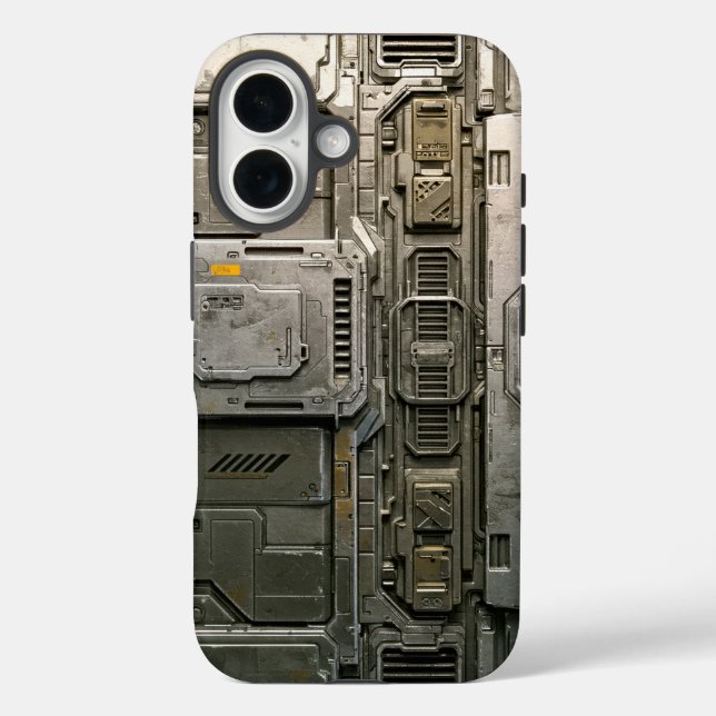 Funda iPhone 16 UNIT-77 #015: Kinetix Modular Framework (Reverso )