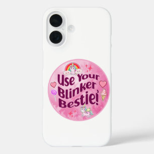 Funda iPhone 16 ¡Usa Tu Blinker, Bestie! Mejor Corazón de Amigos d