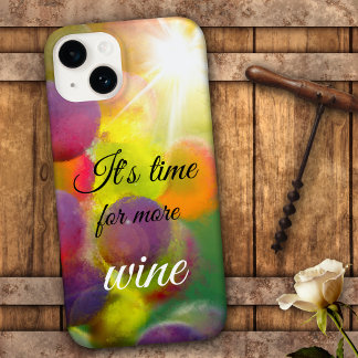Funda iPhone 16 Uvas coloridas Amantes del Vino Estuche del teléfo
