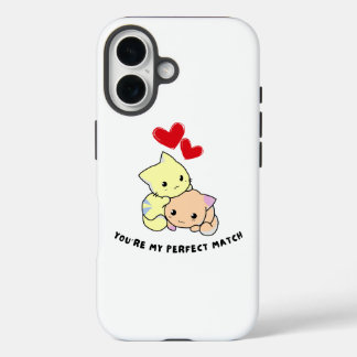 Funda iPhone 16 Valentine purrfecto
