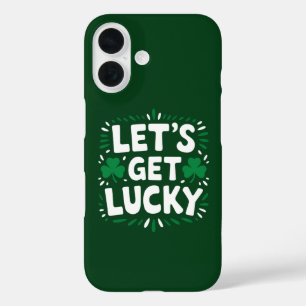 Funda iPhone 16 Vamos a tener suerte, Shamrock Funny St Patrick's 