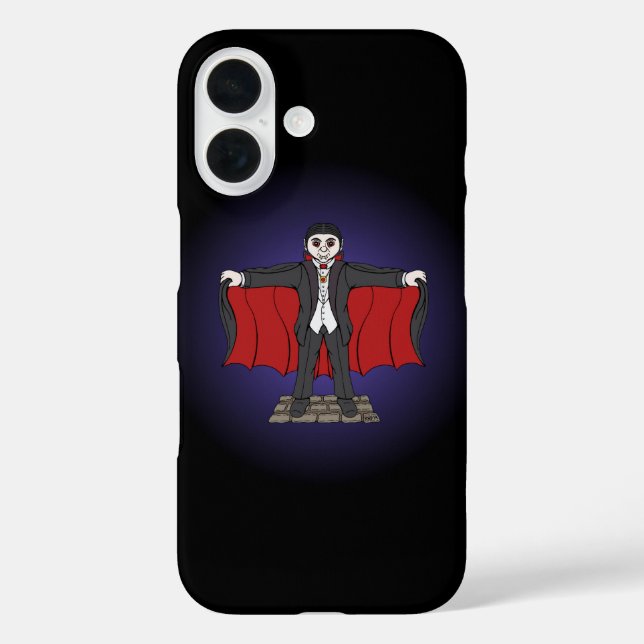 Funda iPhone 16 Vampiro cutáneo/dracula (Reverso )