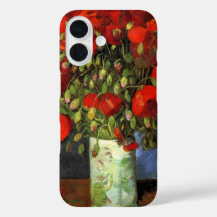 Funda iPhone 16 Vase con los pipetas rojos   Vincent van Gogh