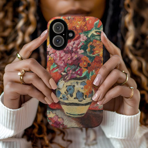 Funda iPhone 16 Vase de Fleurs à la Draperie Rouge   Louis Valtat