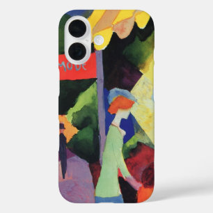 Funda iPhone 16 Ventana de Moda de August Macke, Fauvismo Vintage