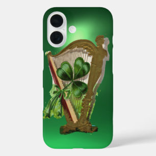 Funda iPhone 16 VERDE SHAMROCK HARP verde