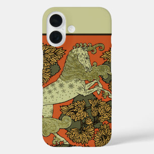 Funda iPhone 16 Verneuil Arte Nouveau Caballo: Ecuestre Vintage