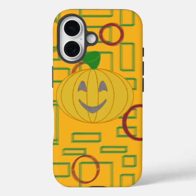Funda iPhone 16 Vestir la calabaza arriba (Reverso )