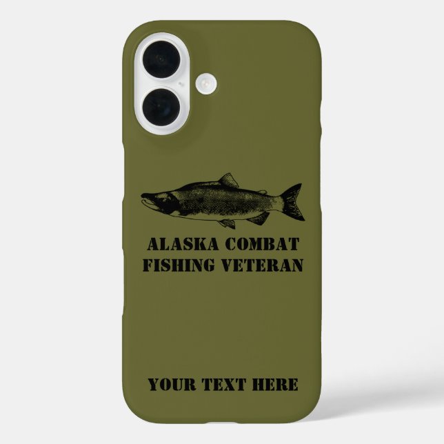 Funda iPhone 16 Veterano de la Pesca de Combate de Alaska (Reverso )