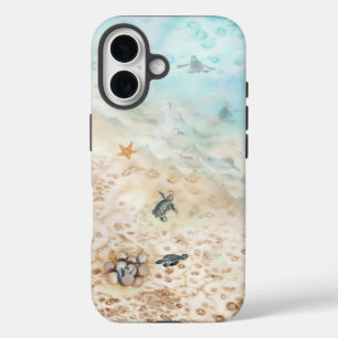 Funda iPhone 16 Viaje de tortugas marinas