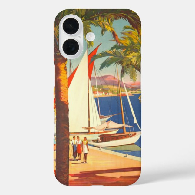 Funda iPhone 16 Viaje francés en la Costa Azul (Reverso )