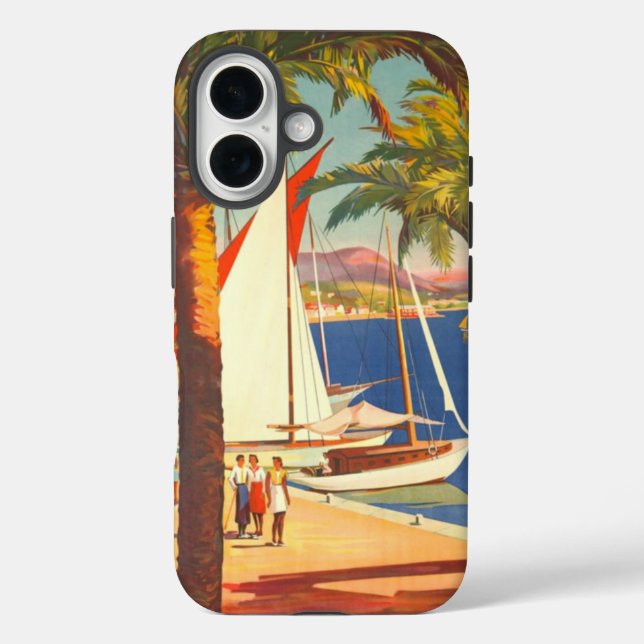 Funda iPhone 16 Viaje francés en la Costa Azul (Reverso )