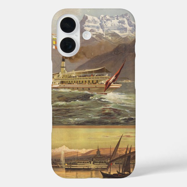 Funda iPhone 16 Viajes al Lago de Ginebra (Reverso )