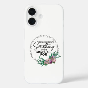 Funda iPhone 16 Vibes de Gratitud - Blanco