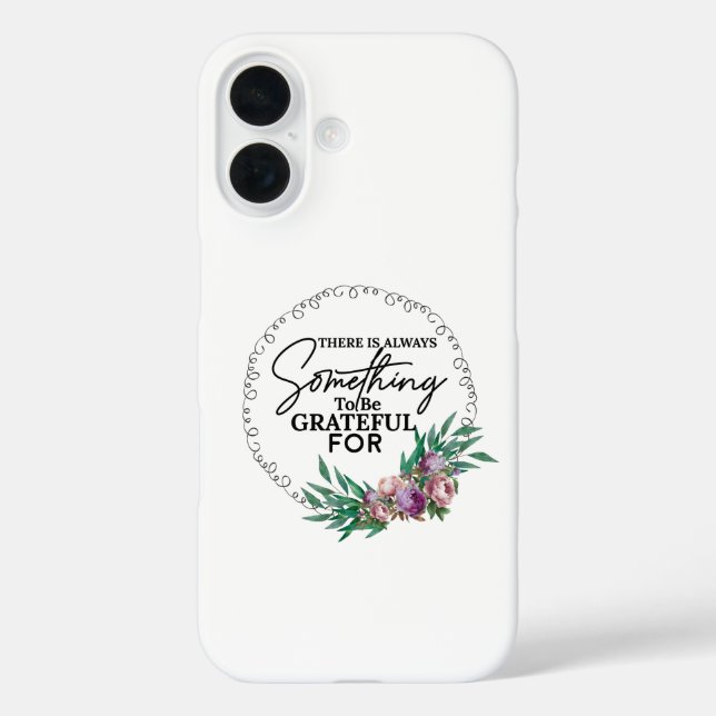Funda iPhone 16 Vibes de Gratitud - Blanco (Reverso )