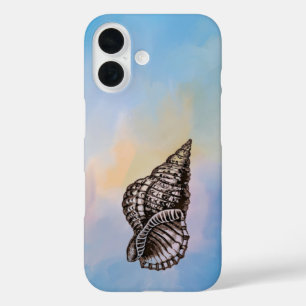 Funda iPhone 16 Vibes marítimas con conchas marinas