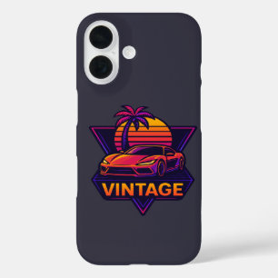 Funda iPhone 16 Vibes Retro Ride - Estética de la velocidad del at