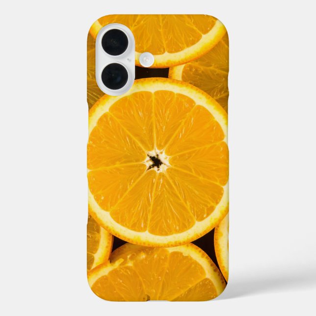 Funda iPhone 16 Vibrante foto del patrón de frutas de cítricos Nar (Reverso )