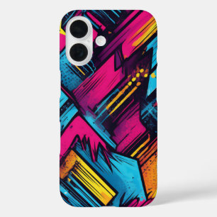 Funda iPhone 16 Vibrante Pop Art Negrita Color del estuche del tel