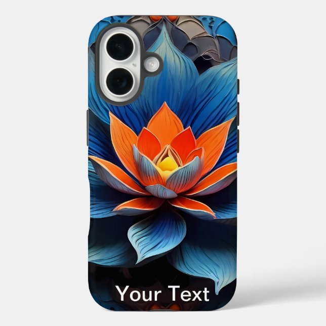 Funda iPhone 16 Vibrante Swirl Mandala: OtterBox (Reverso )