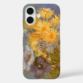 Funda iPhone 16 Vicente van Gogh Vase de Lilacs, Daisies, Anemones