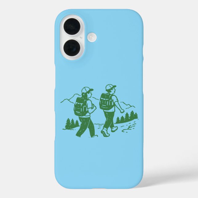 Funda iPhone 16 Vida de campamento de ciclismo (Reverso )