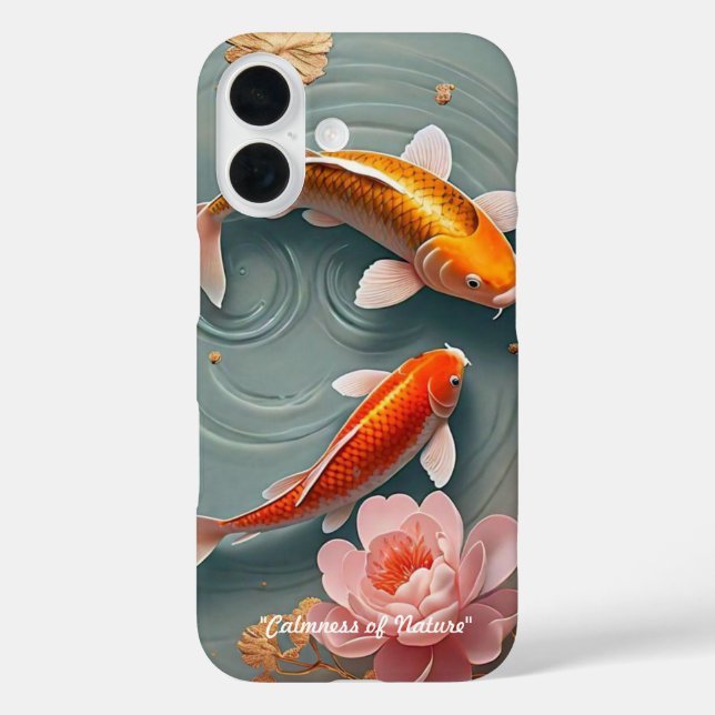 Funda iPhone 16 "Vida pacífica de los estanques" (Reverso )