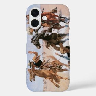 Funda iPhone 16 Viejos Vaqueros, Ayudando a un Camarada por Reming