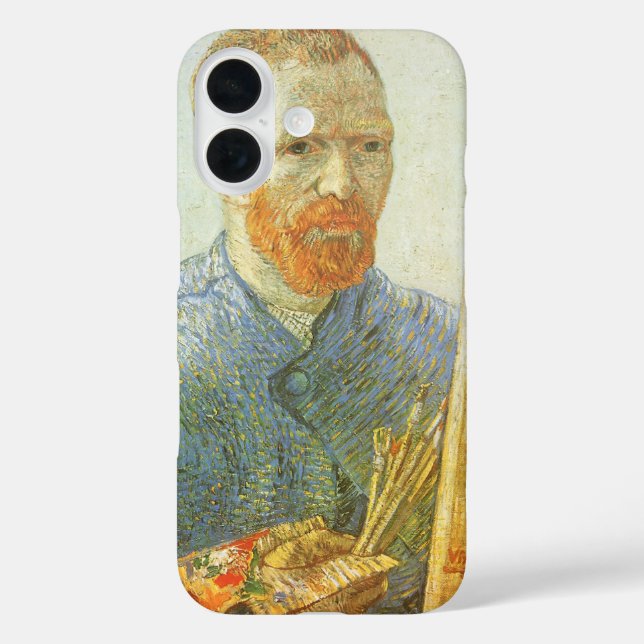 Funda iPhone 16 Vincent van Gogh - Autorretrato frente a Easel (Reverso )