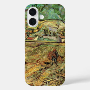 Funda iPhone 16 Vincent van Gogh - Campo de trigo cercado con camp