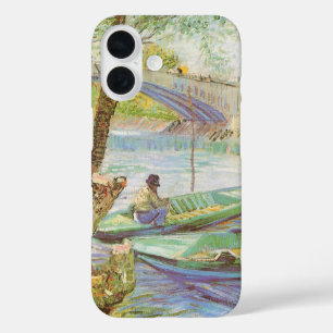 Funda iPhone 16 Vincent van Gogh Fishing in Spring, Pont de Clichy