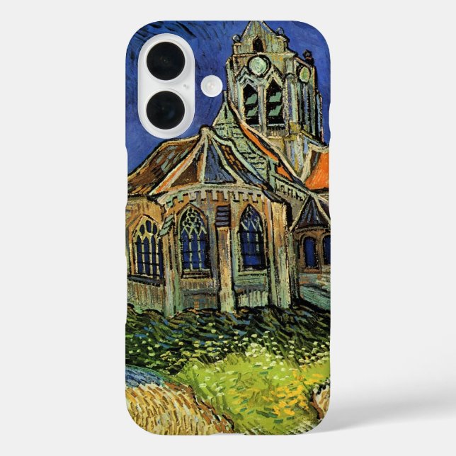 Funda iPhone 16 Vincent van Gogh - La Iglesia de Auvers (Reverso )