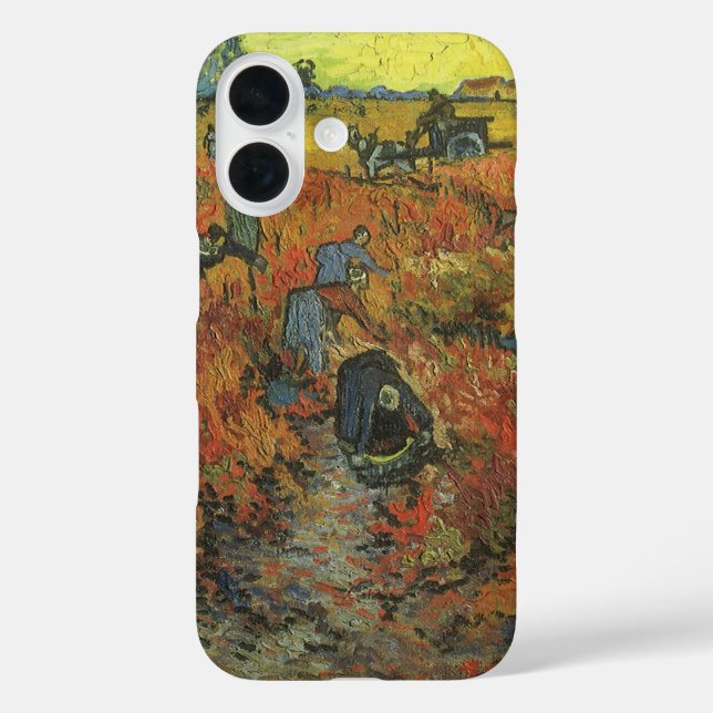 Funda iPhone 16 Vincent van Gogh - La viña roja (Reverso )