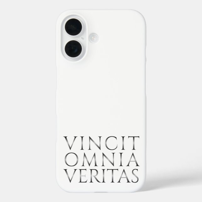 FUNDA iPhone 16 VINCIT OMNIA VERITAS (Reverso )