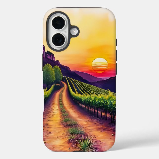 Funda iPhone 16 Vineyard Sunset (Reverso )