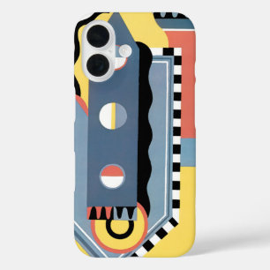 Funda iPhone 16 Vintage Art Deco Pochoir Jazz Patrones Geométricos