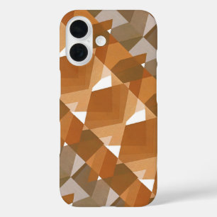 Funda iPhone 16 Vintage Art Deco Pochoir Jazz Tan Formas Geométric