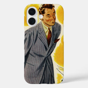 Funda iPhone 16 Vintage Business, Director Ejecutivo de Mad Emplea