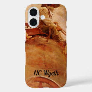 Funda iPhone 16 Vintage Cowboys, The Ore Wagon de NC Wyeth