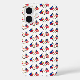 Funda iPhone 16 Vintage filipino de bandera estadounidense