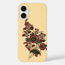 Funda iPhone 16 Vintage Indian Cotton Chintz Fabric