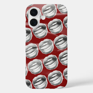 Funda iPhone 16 Vintage Vixen oscuro Cherry rojo Vintage Bloqueo S