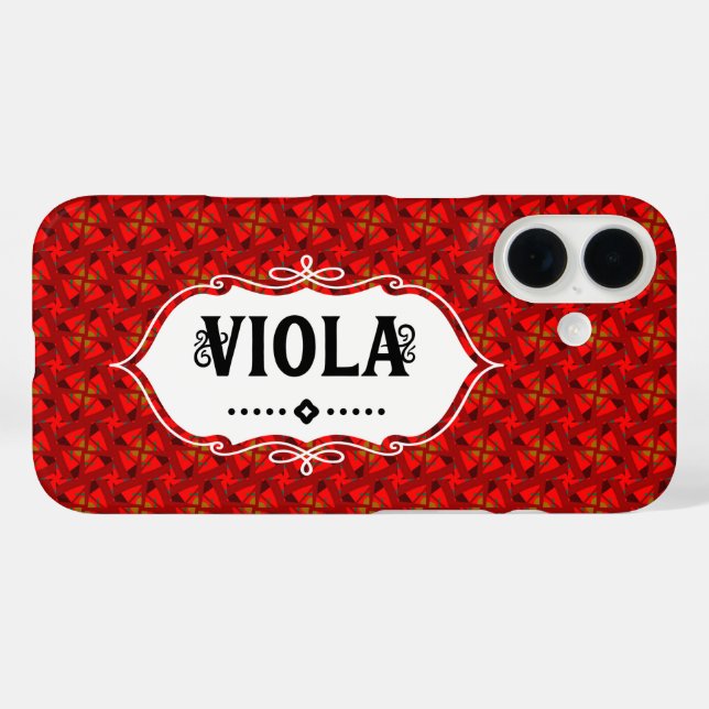 Funda iPhone 16 Viola Emblem (Reverso (Horizontal))