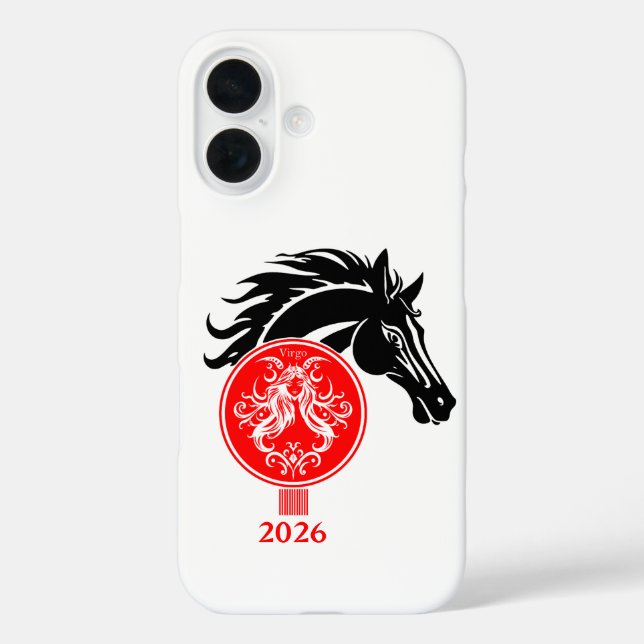 Funda iPhone 16 Virgo x año del caballo 2026 (Reverso )