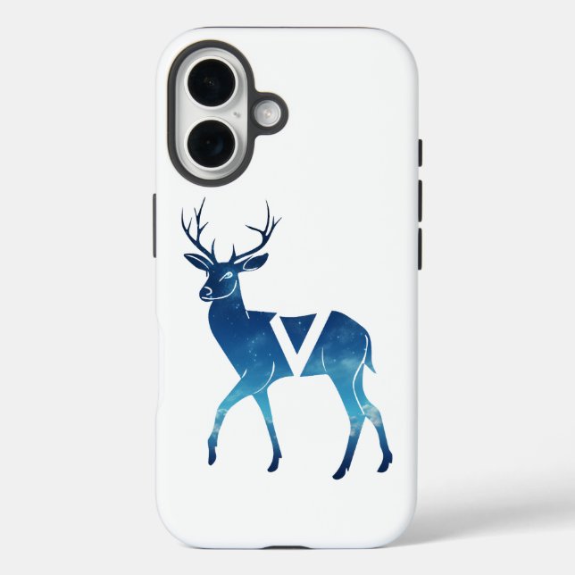 Funda iPhone 16 Visión del Deer Cósmico (Reverso )