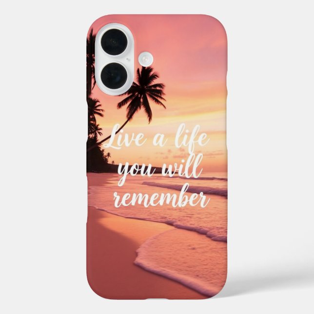 Funda iPhone 16 Vive una vida que recordarás