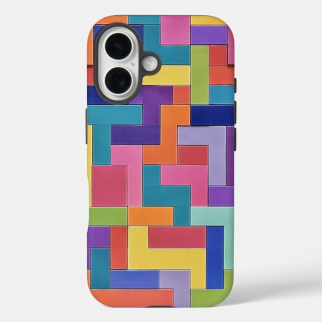 Funda iPhone 16 Vivid Grid (Reverso )