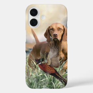 Funda iPhone 16 Vizsla y Pheasant